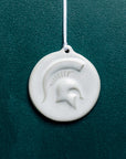 Ceramic Michigan State University Spartan Ornament