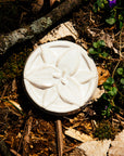 This tile features the satin finished white Alabaster glaze.