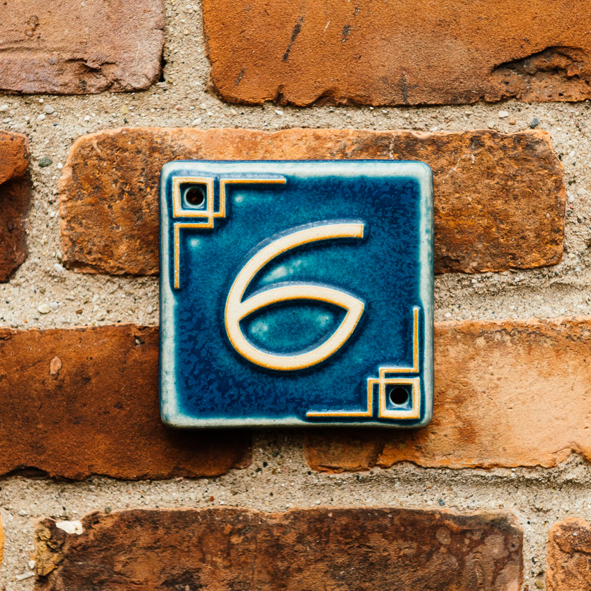 Address Number 6/9 Tile – Pewabic Pottery