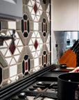 Guardian Building Tile Inspired Backsplash