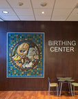 Ceramic St. John Hospital Birthing Center Mural