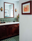 Ceramic Serene Green Bathroom