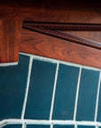 Ceramic Traditional Blue Fireplace