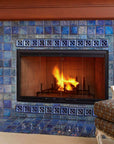 Ceramic Lake View Fireplace