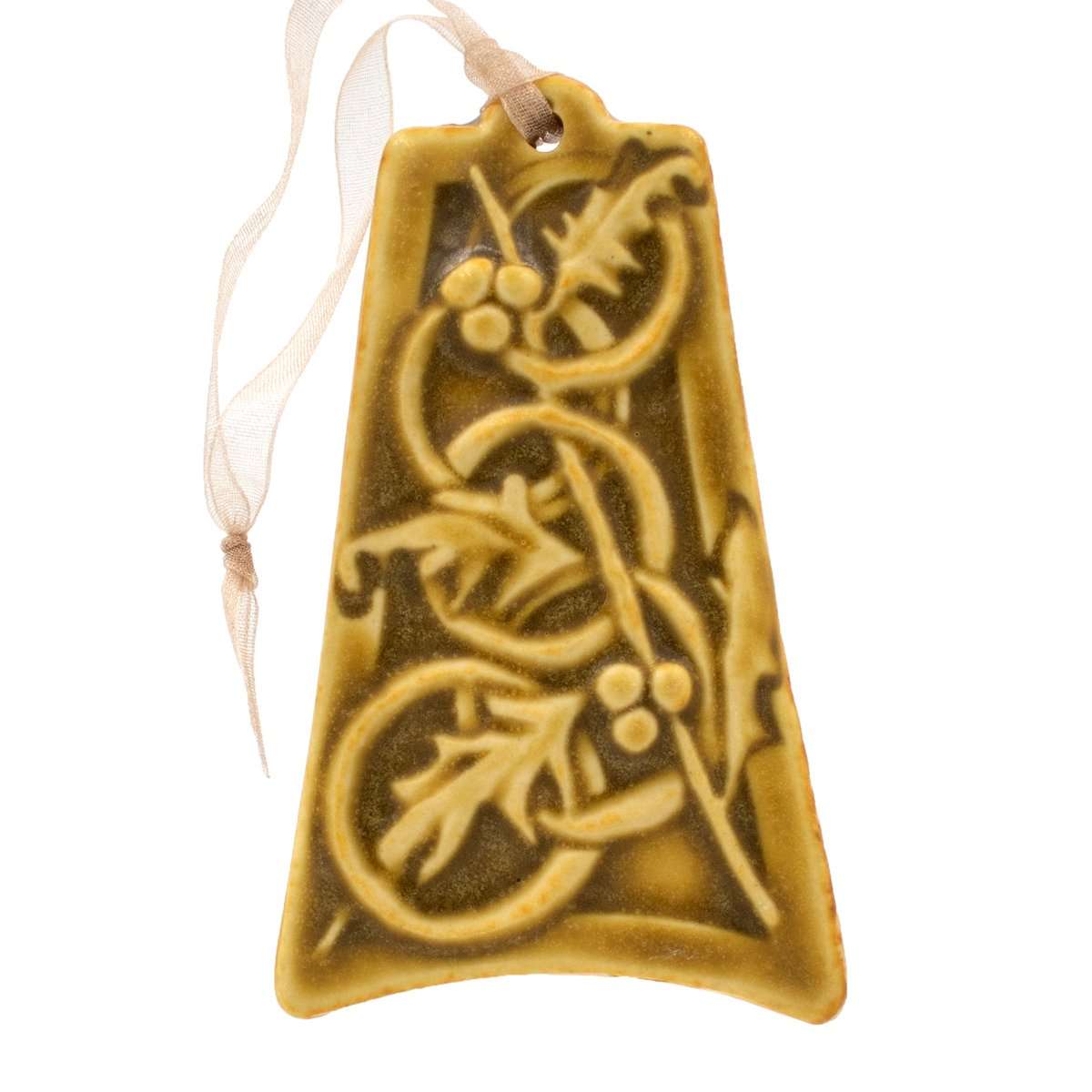 Five Gold Rings Ornament – Pewabic Pottery Five Gold Rings Ornament – Pewabic Pottery