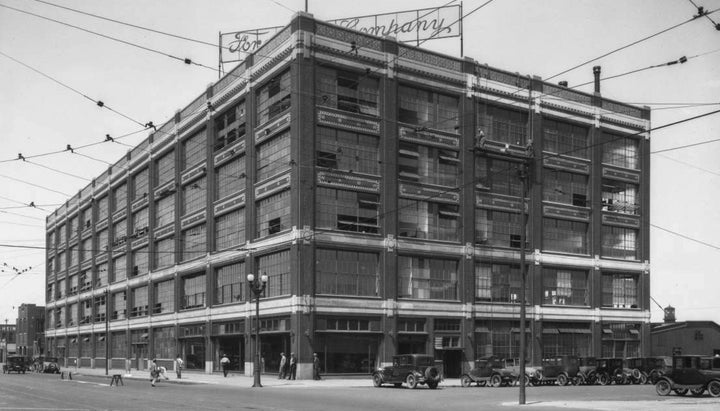 Exterior of Omaha's Ford Motor Company Assembly Plant.