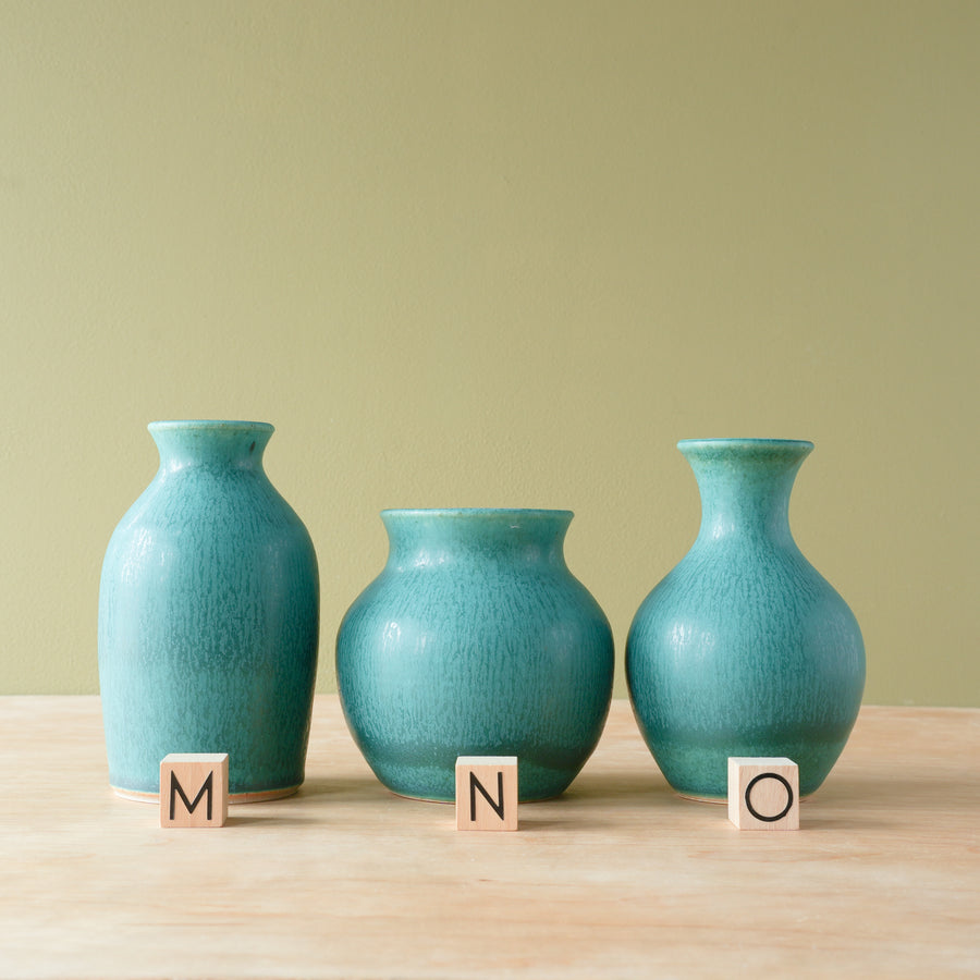 Petite Vases | Pewabic Blue – Pewabic Pottery