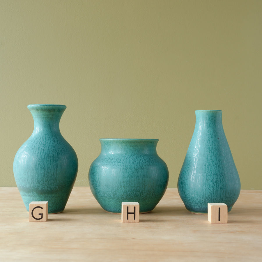 Petite Vases | Pewabic Blue – Pewabic Pottery