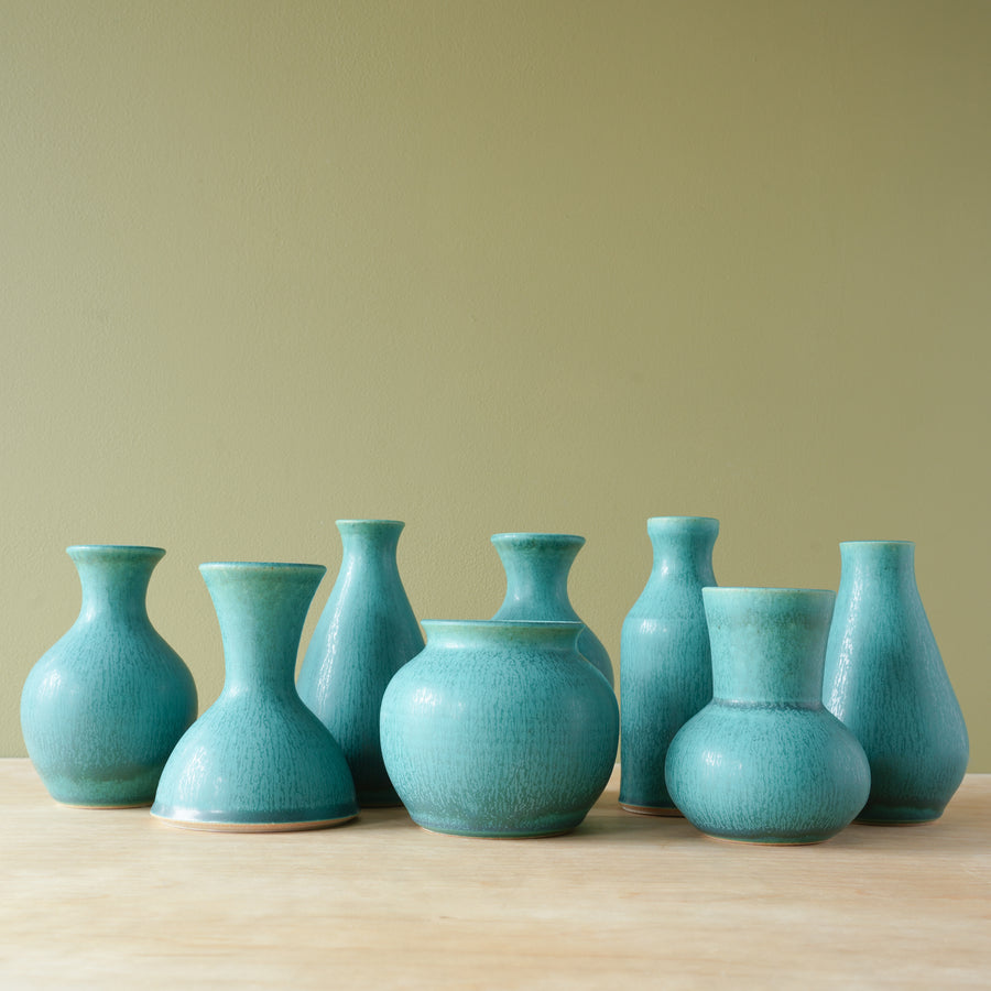 Petite Vases | Pewabic Blue – Pewabic Pottery