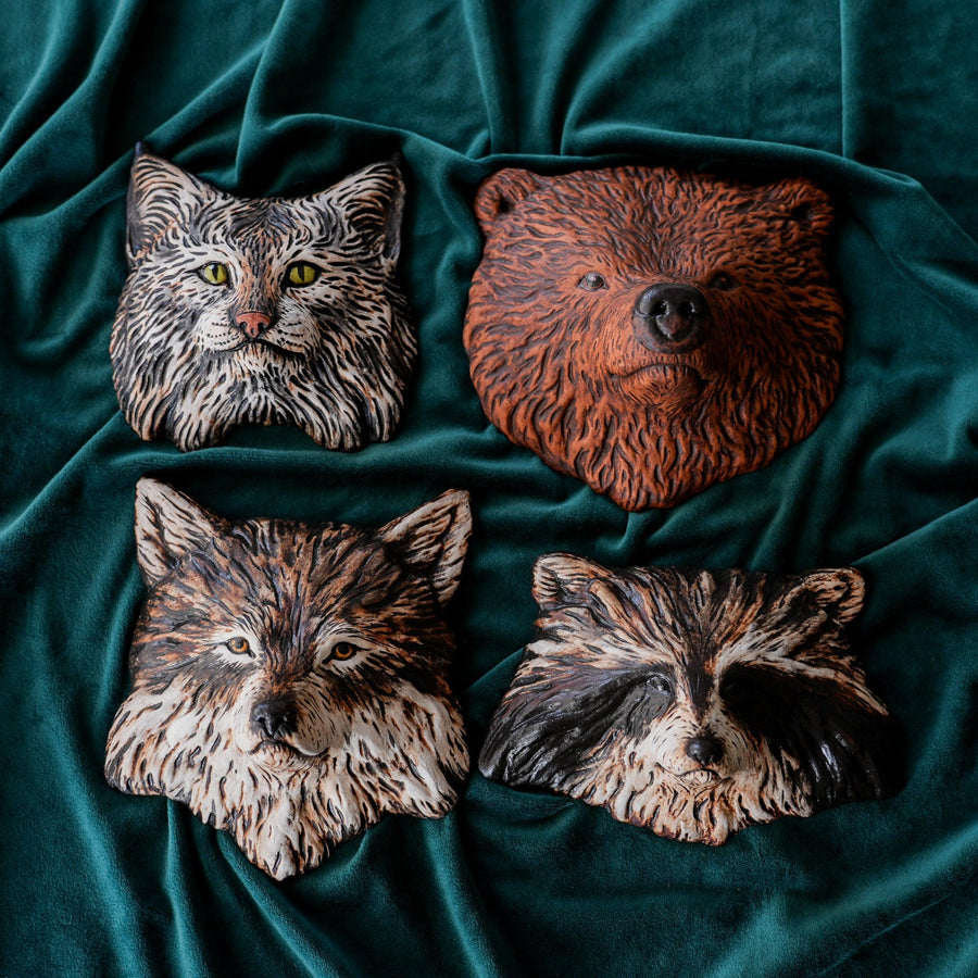 Laurie Sharkus | Animal Mask Collection – Pewabic Pottery