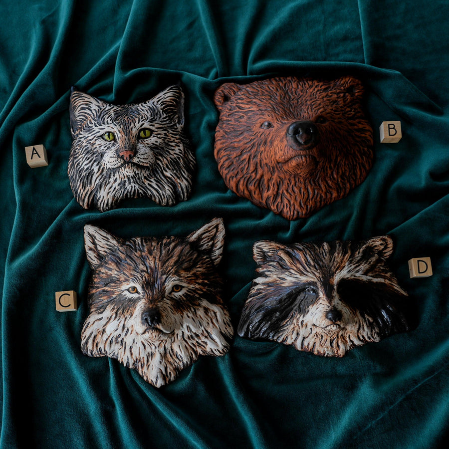 Laurie Sharkus | Animal Mask Collection – Pewabic Pottery