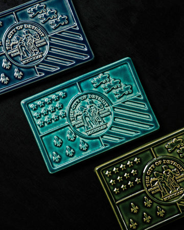 Detroit Flag Tile