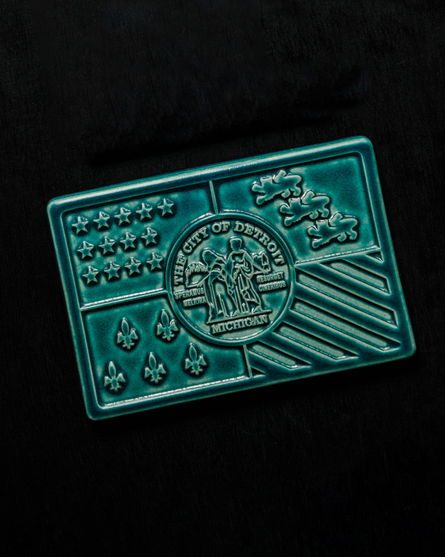 Detroit Flag Tile