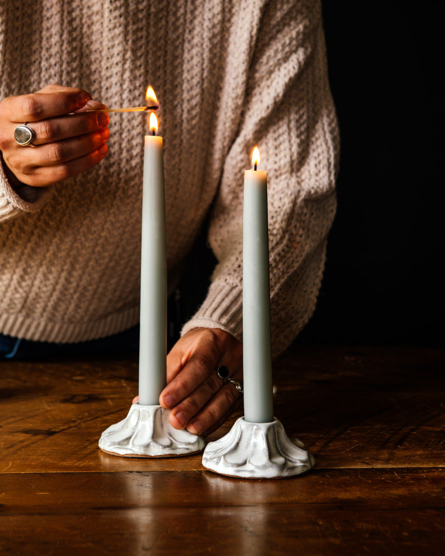 Scalloped Candle Holder