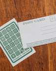 Geo Tiles Letterpress Postcard | Signal Return