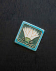 Hand-Painted Egyptian Lotus Tile