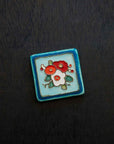 Hand-Painted Three Flowers Tile