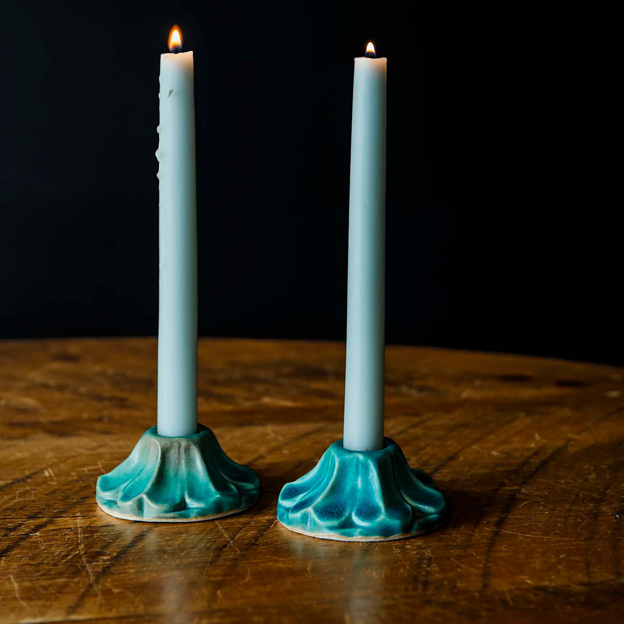 Scalloped Candle Holder