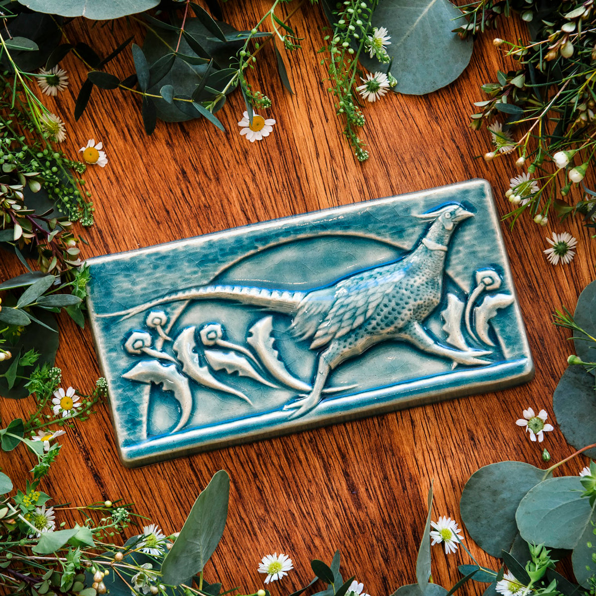 Pheasant Tile – Pewabic Pottery
