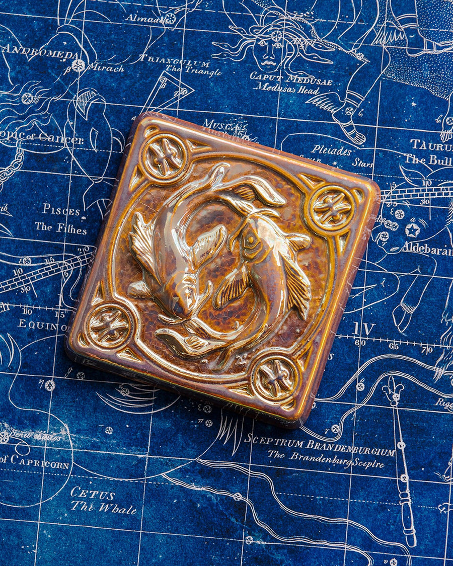 Pisces Zodiac Tile | Iridescent