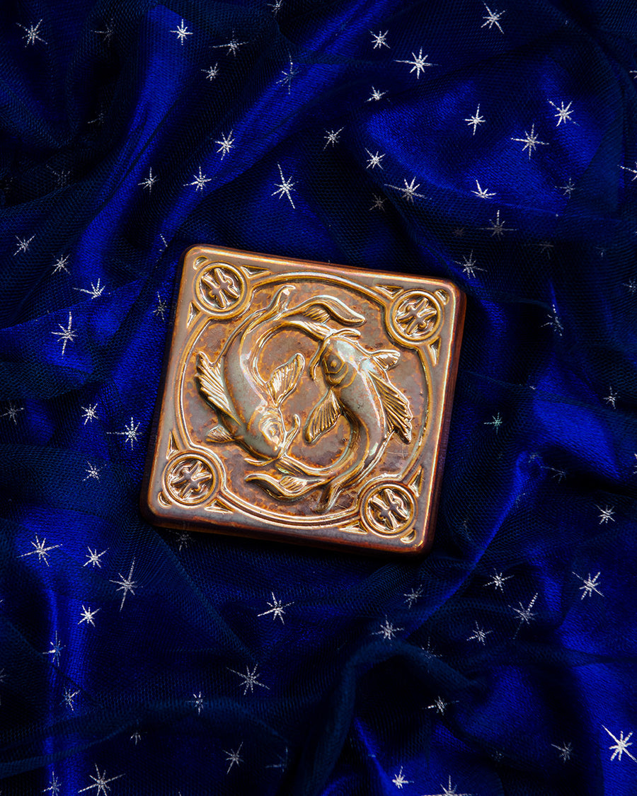 Pisces Zodiac Tile | Iridescent