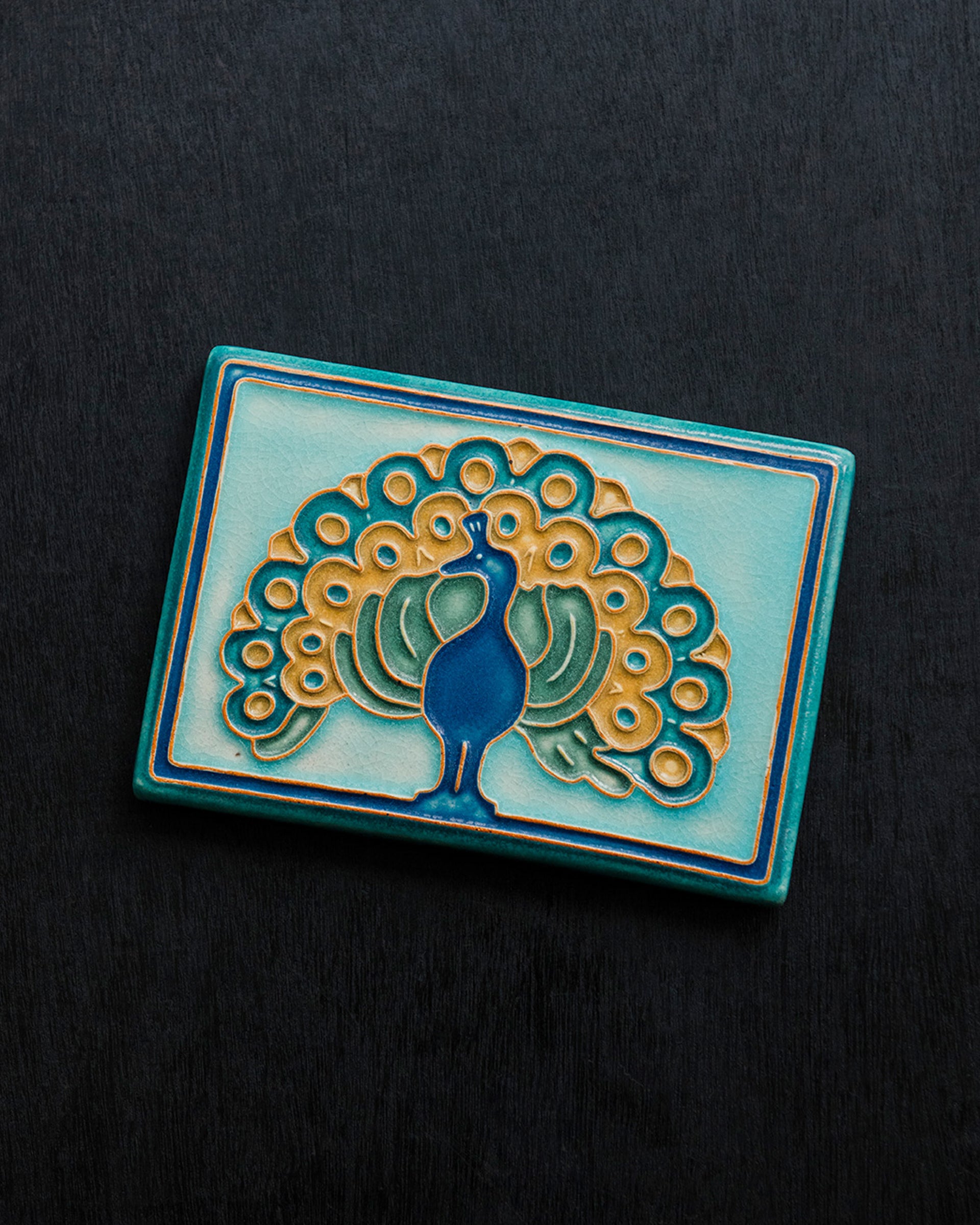 5x7 Peacock Tile