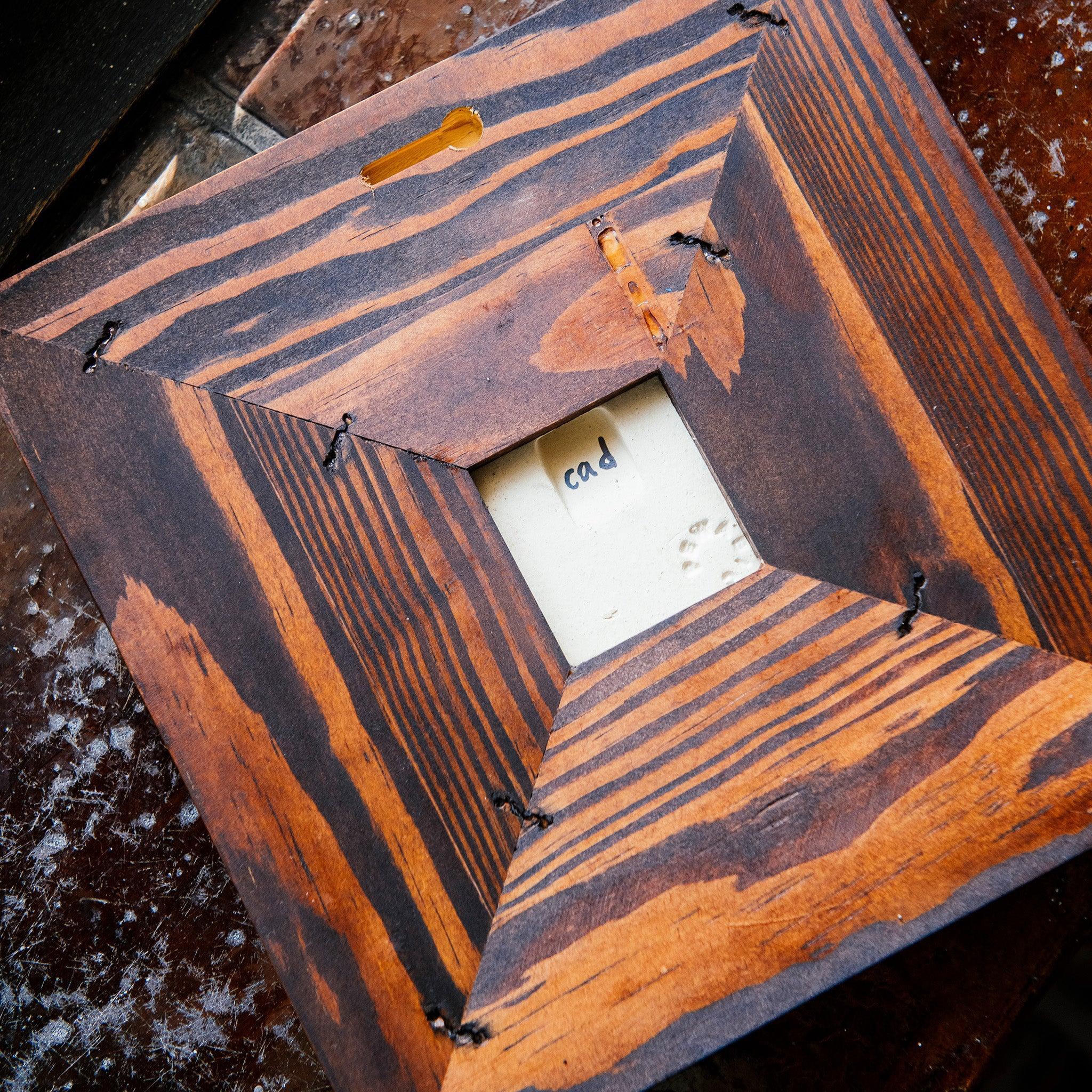 Framed Cactus Flower Tile | Poppy Palette