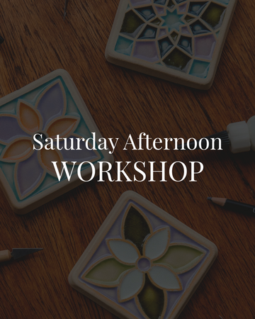 Saturday Tile Glazing Workshop 1-2pm | 9/13/25