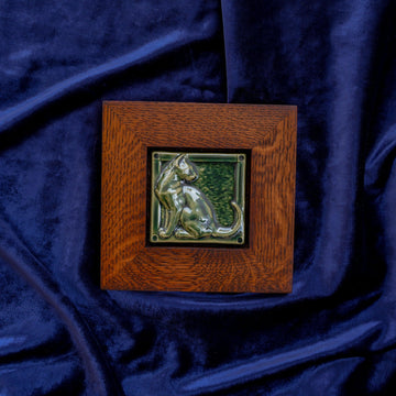 Framed Sculpted Cat | Kale