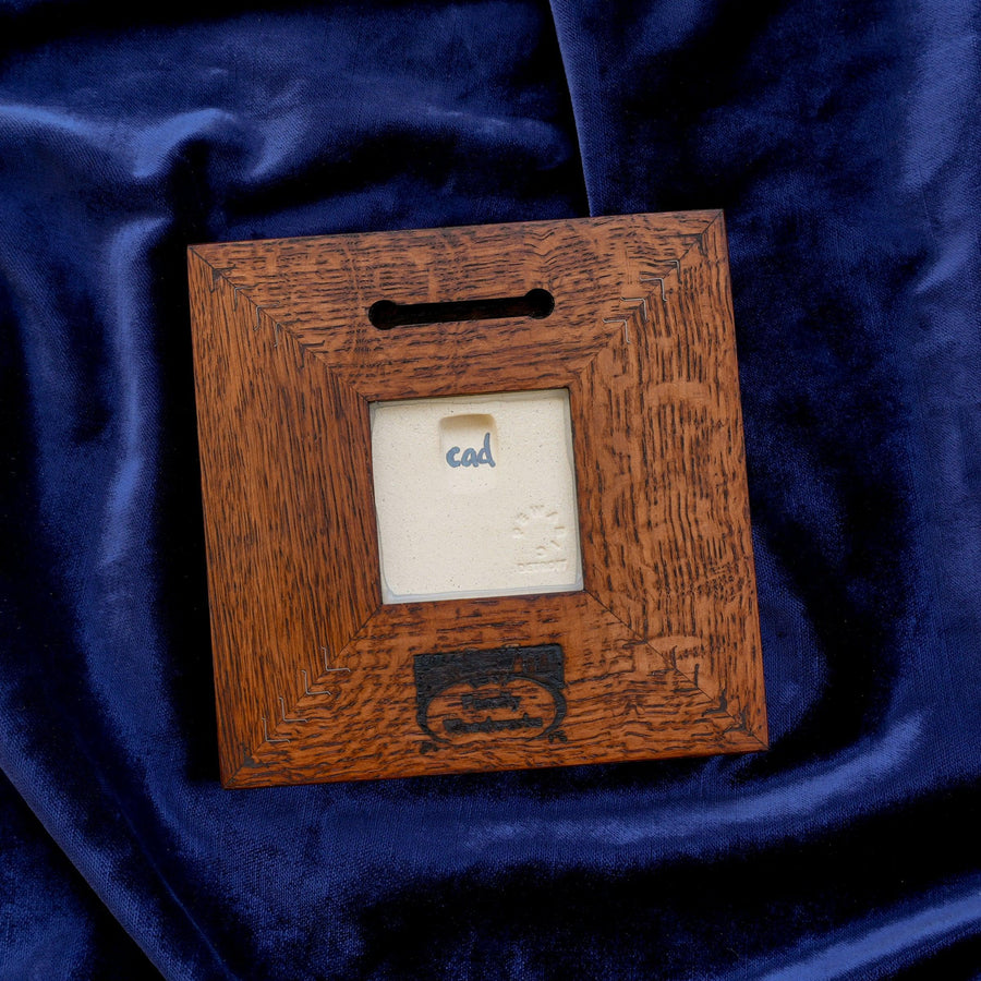 Framed Hand-Painted Bouquet Tile