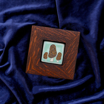 Framed Morel Tile | Hand-Painted