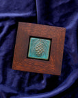 Framed Pinecone Tile | Viridian