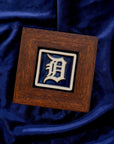 Framed Tigers Old English "D" Tile | Midnight/Natural