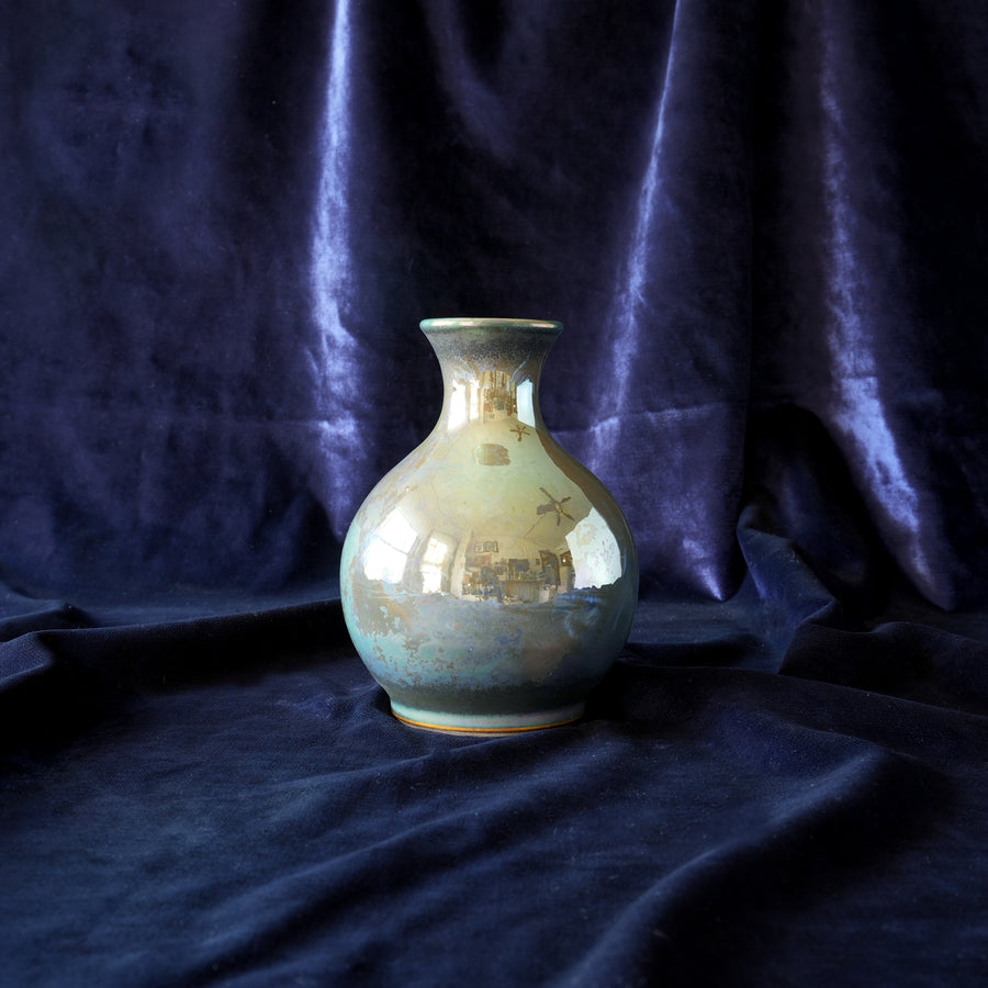 Classic Bud Vase | Matte Green Iridescent