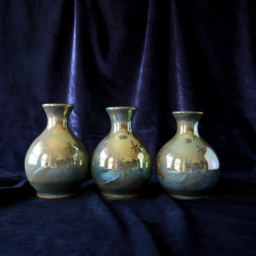 Classic Bud Vase | Matte Green Iridescent