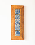 Framed 3x3 Historic Geo Totem | Periwinkle