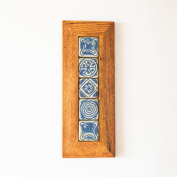 Framed 3x3 Historic Geo Totem | Periwinkle