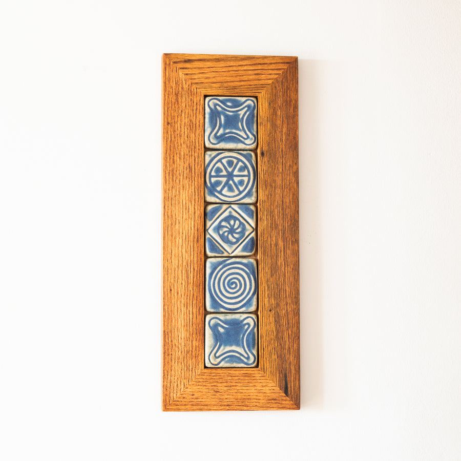 Framed 3x3 Historic Geo Totem | Periwinkle