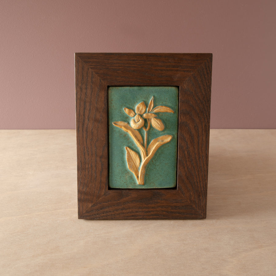 Weaver | Framed Showy Orchid Tile