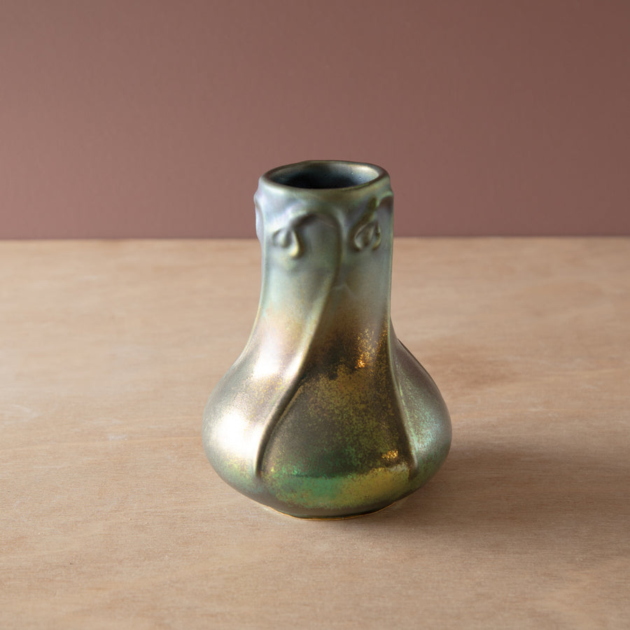 Snowdrop Vase Collection | Matte Green Iridescent