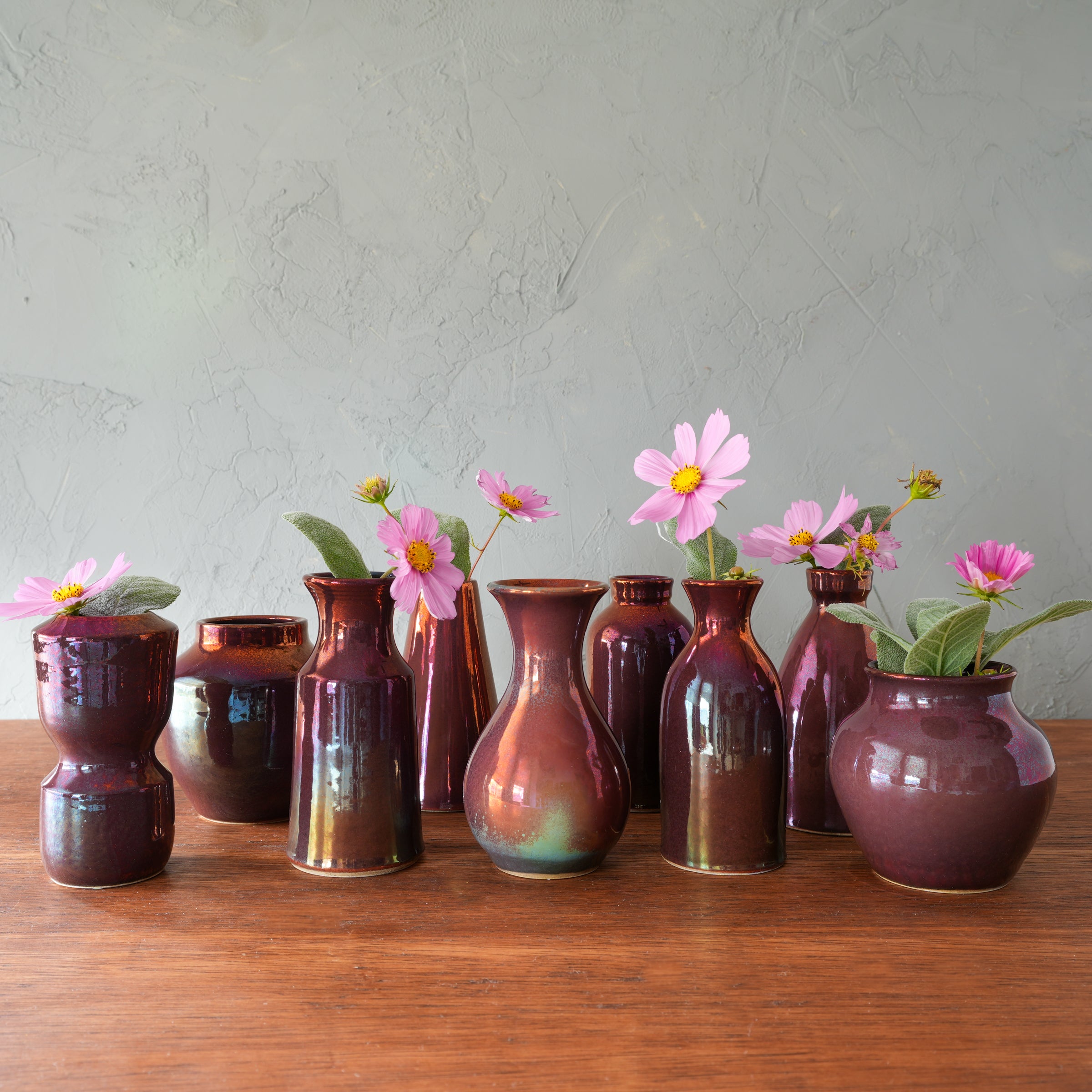 Copper Iridescent Petite Vase