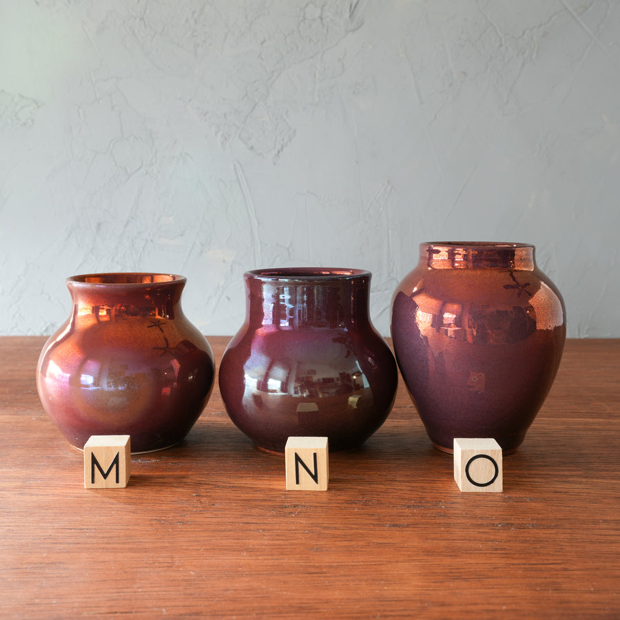 Copper Iridescent Petite Vase