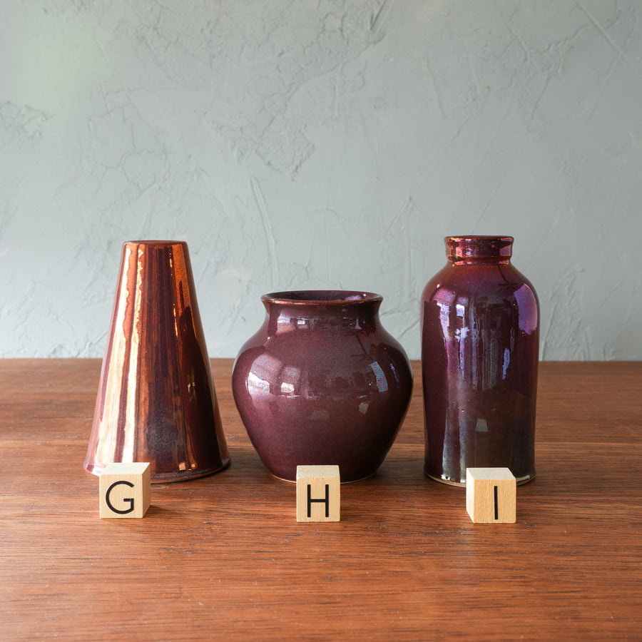 Copper Iridescent Petite Vase