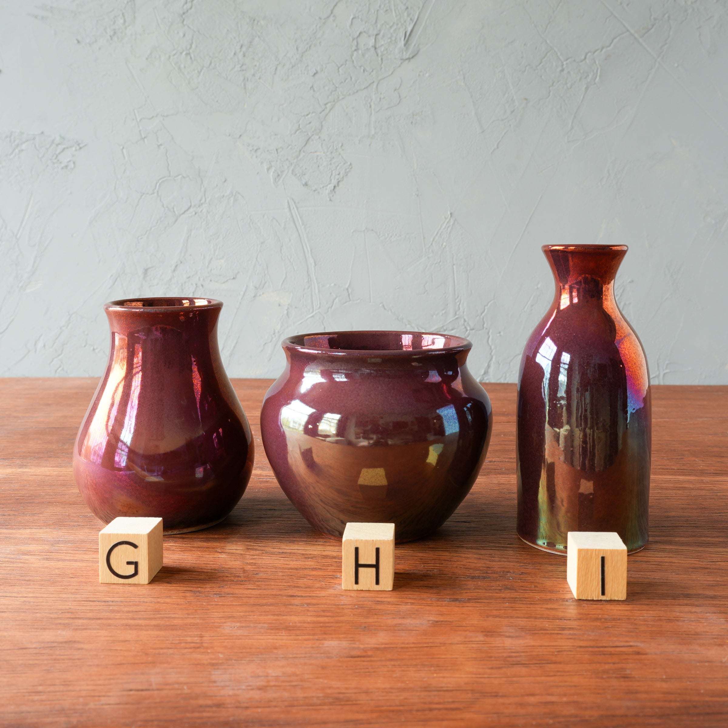 Copper Iridescent Petite Vase