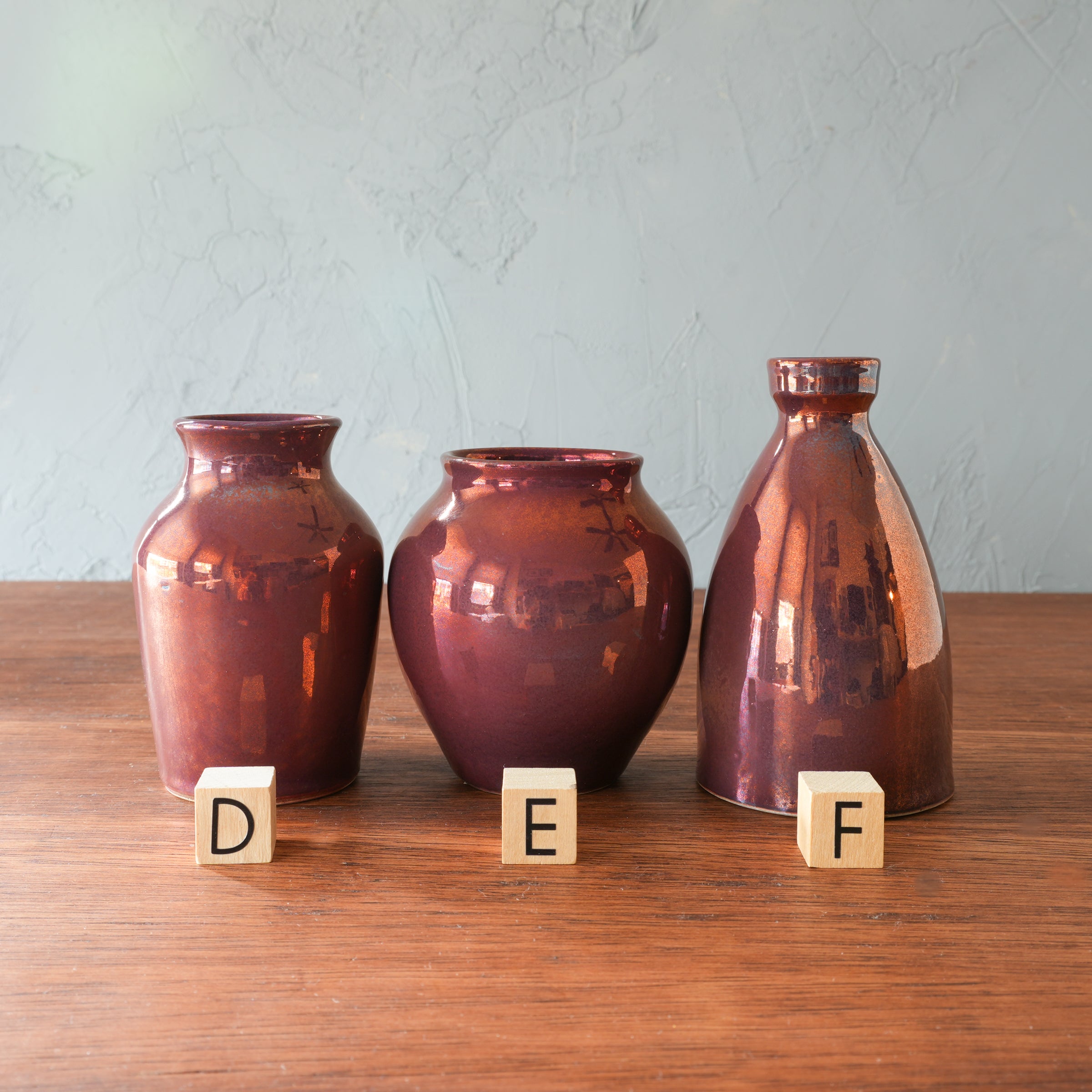 Copper Iridescent Petite Vase