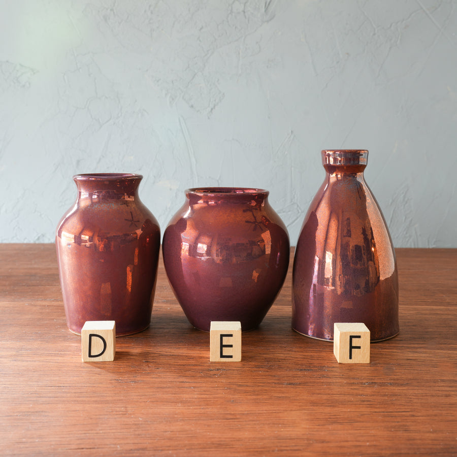 Copper Iridescent Petite Vase