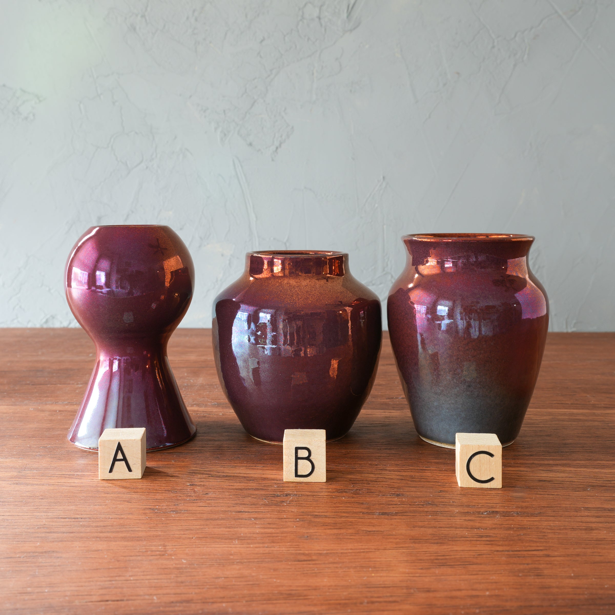 Copper Iridescent Petite Vase