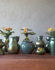 Matte Green Iridescent Petite Vase