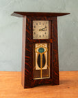 Craftsman Clock | 4x8 Hand-Painted Stickley Tile