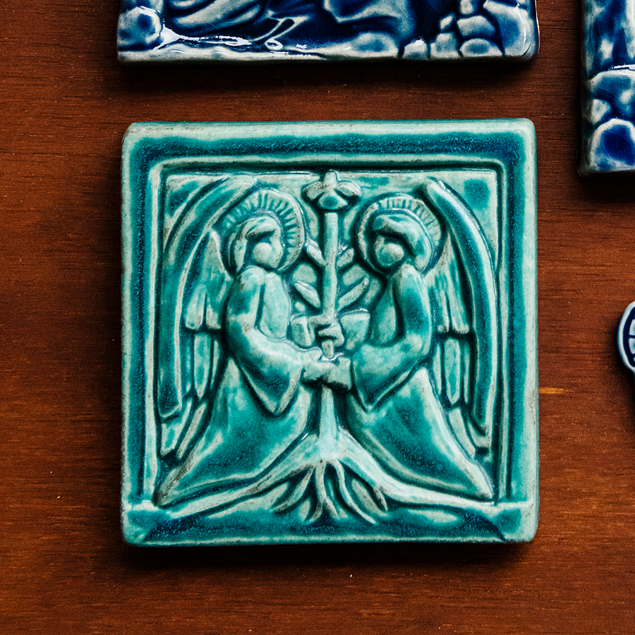 Two Angels Tile